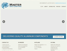 Tablet Screenshot of masterdiecasting.com